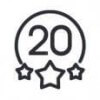Utilice para 20 aos de experiencia
