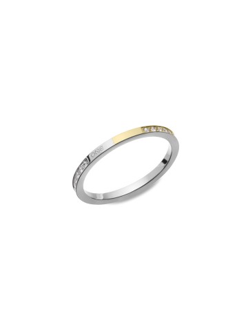 Anel One London 25 Silver & Gold