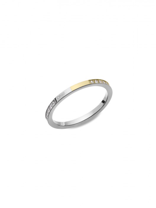 ONE London 25 Silver & Gold Ring