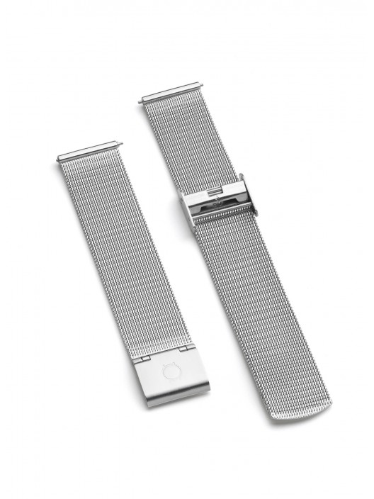 Bracelete mesh prateado compatível com todos os smartwatches da ONE