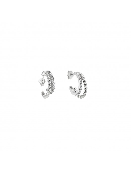 ONE Silvery Circle Earrings