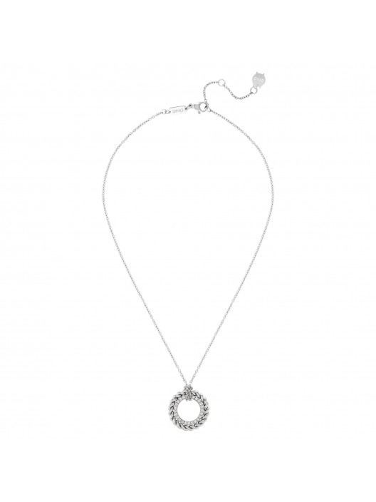 ONE Silvery Circle Necklace