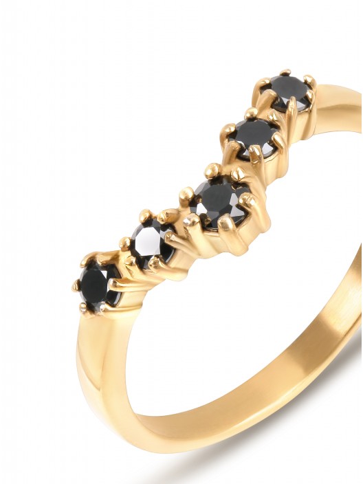 ONE Contrast Black Ring