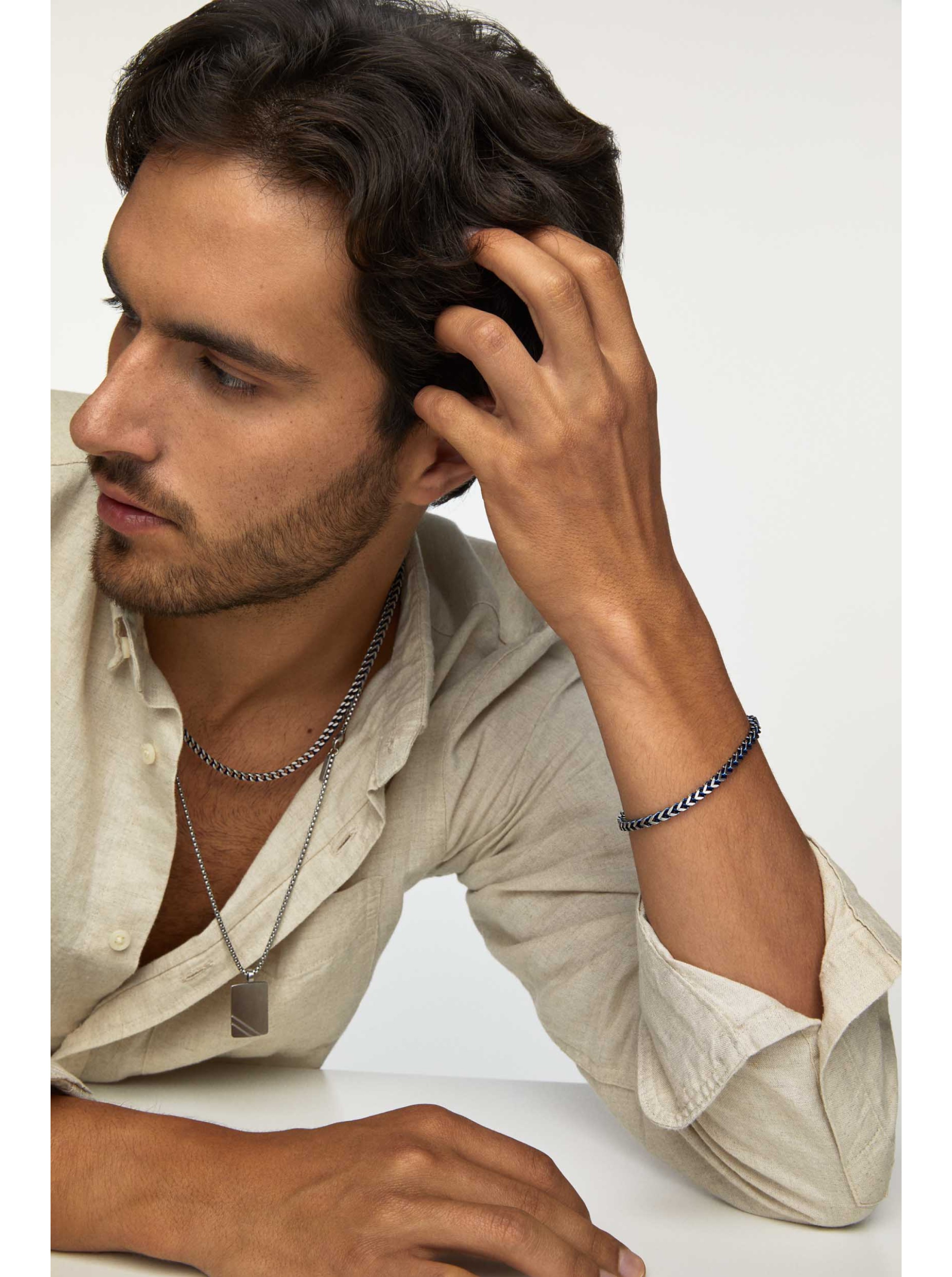 2 in 1 ketting ONE Men Shimmer