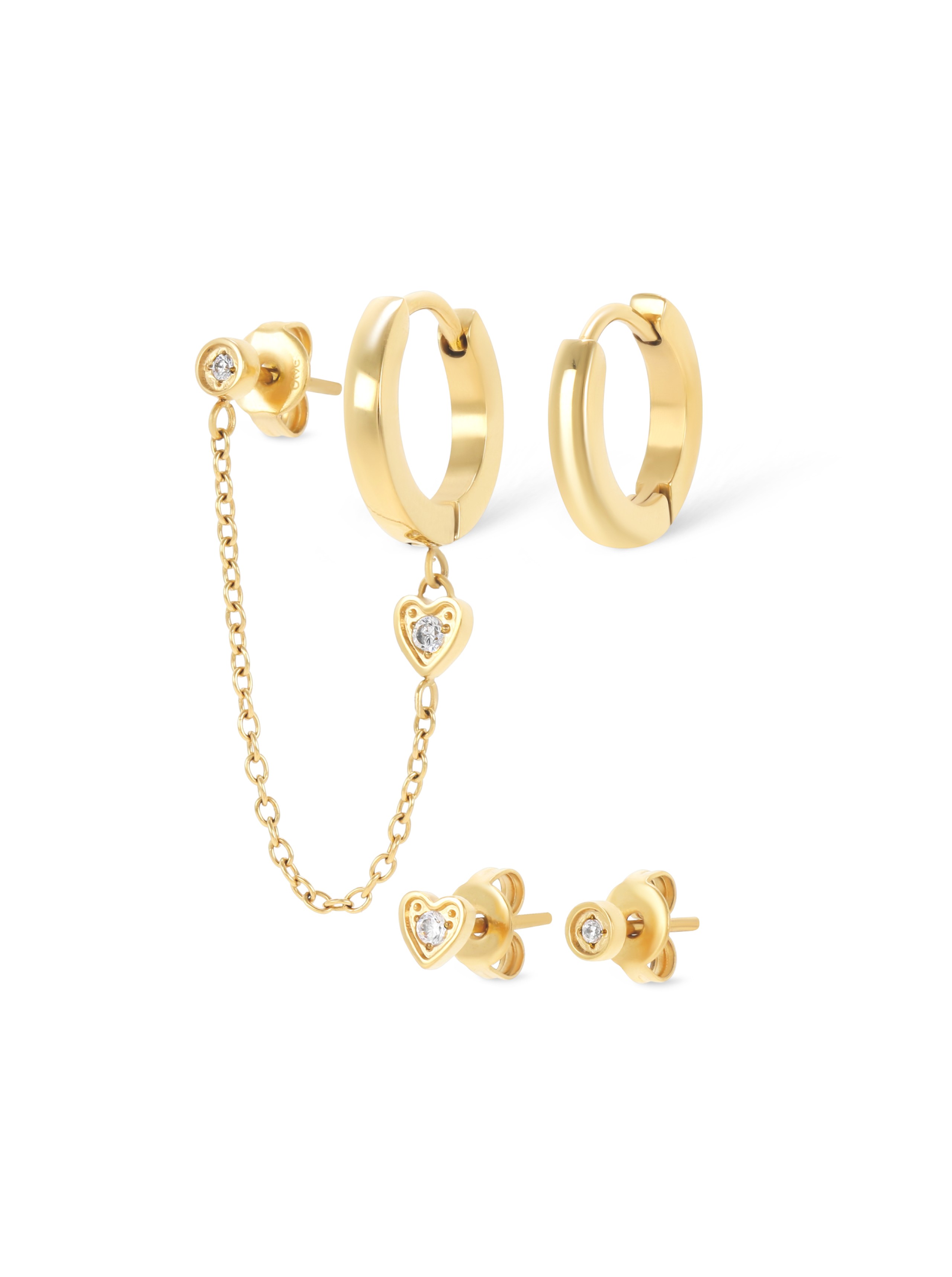 Set de Brincos One Golden Four