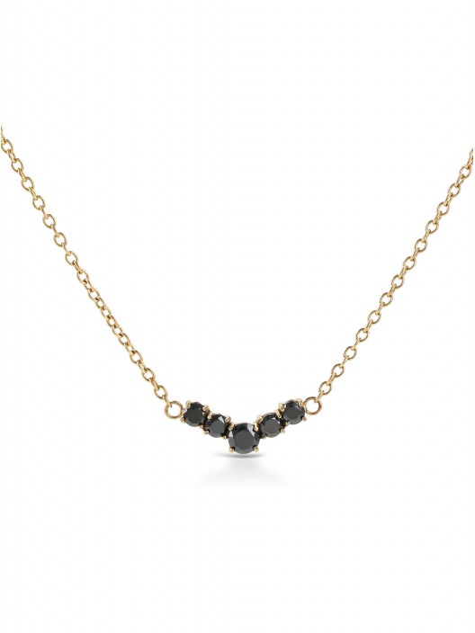 ONE Contrast Necklace Black
