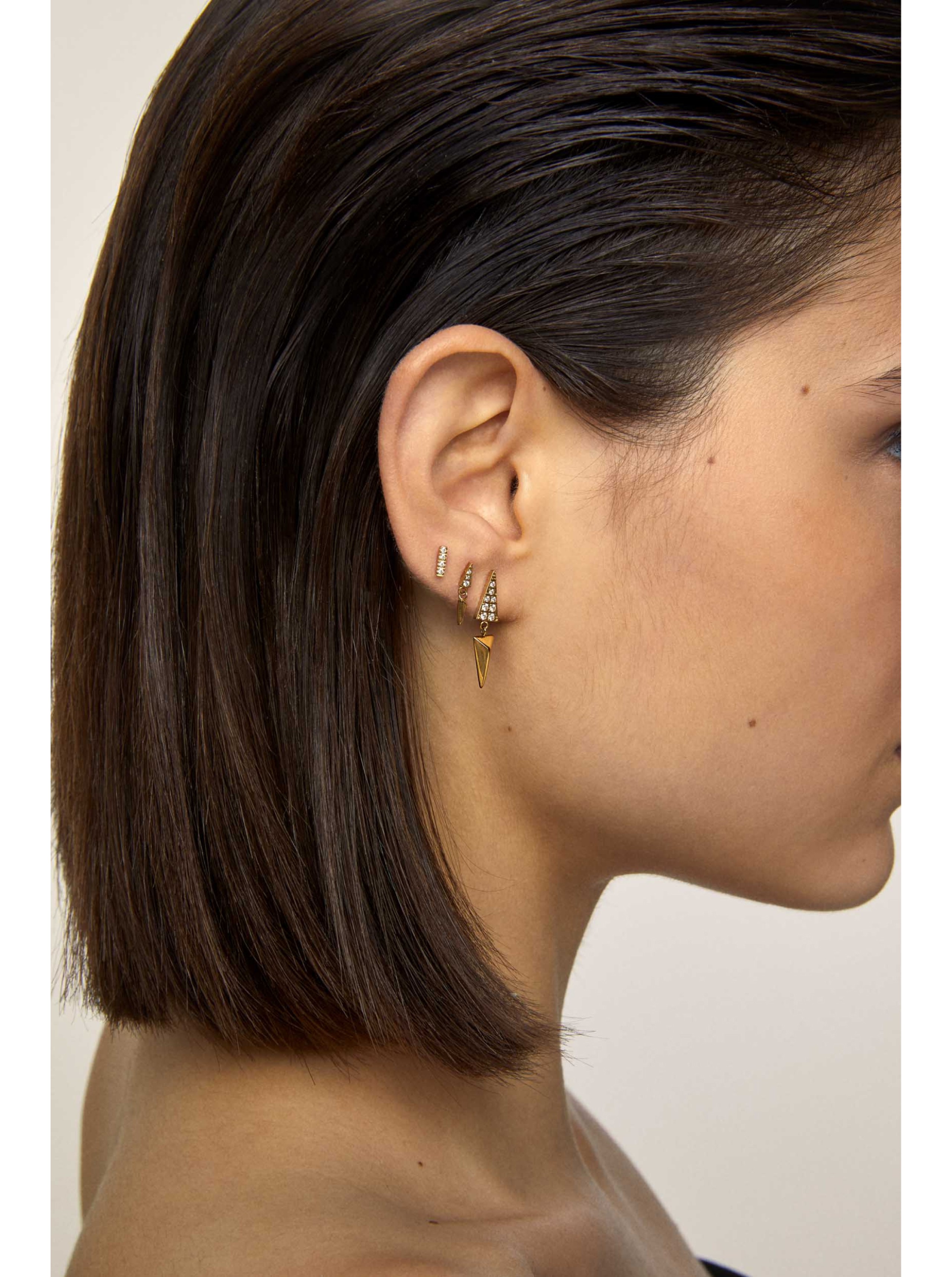 Set de Brincos One Golden Harmony