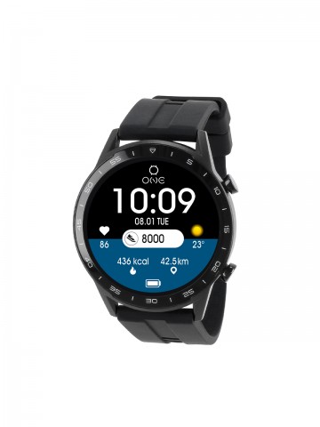 Smartwatch One Men Forceful Black Silicone