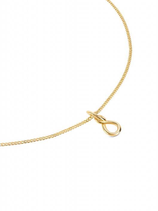 ONE Infinity Twisted Gold Necklace