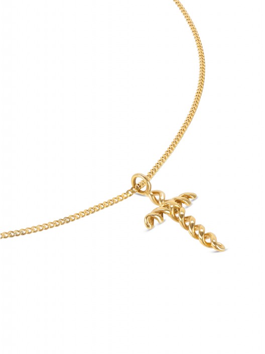 ONE Infinity Crossed Gold Necklace