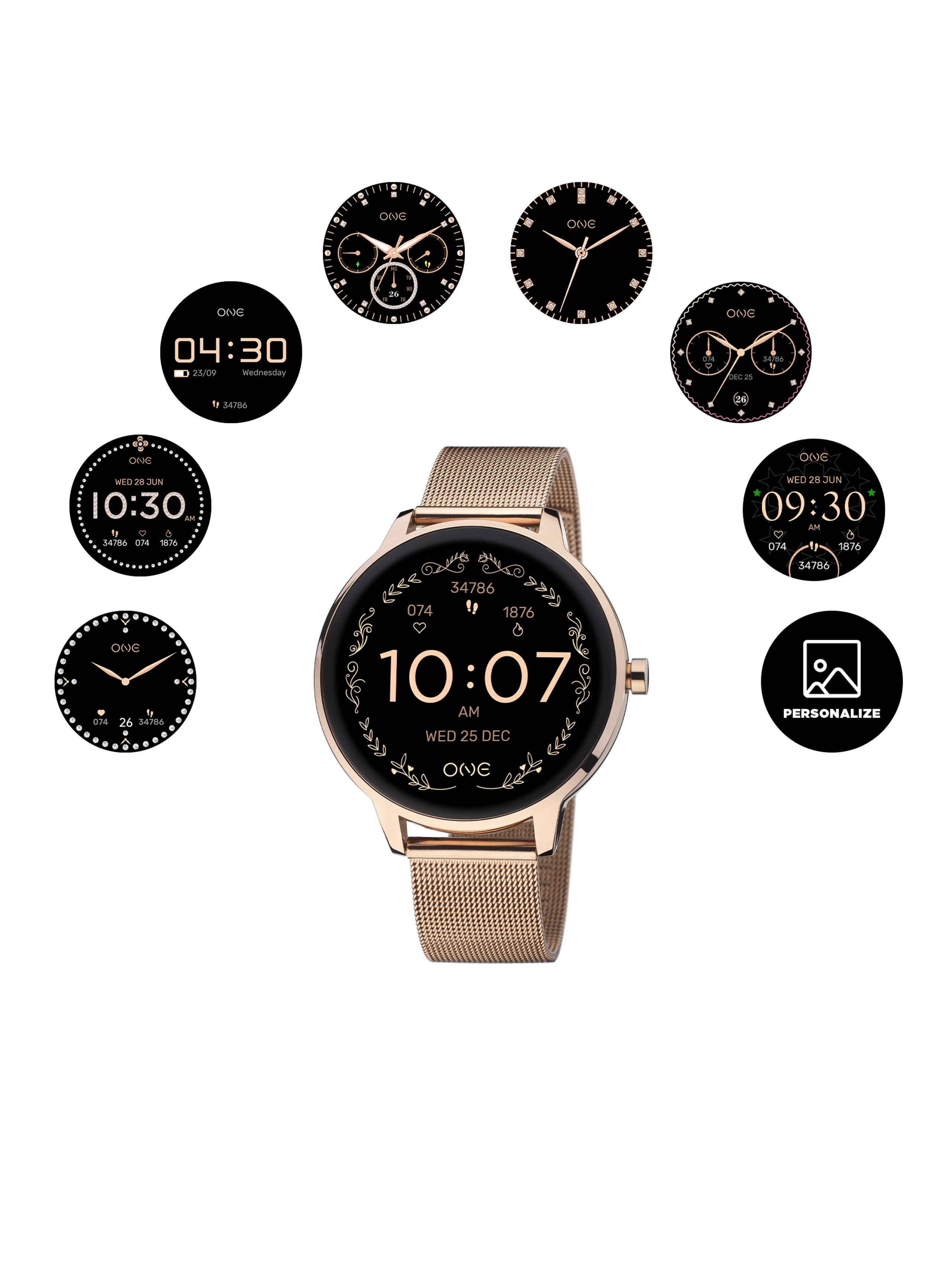 Smartwatch ONE Queencall Rosegold