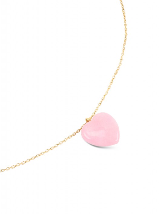 ONE Neckmess Big Pink Heart Necklace