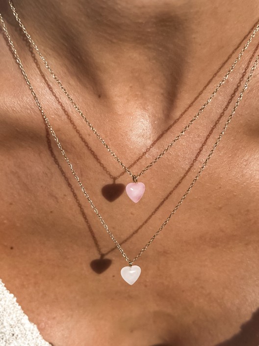 ONE Neckmess Pink Heart Necklace