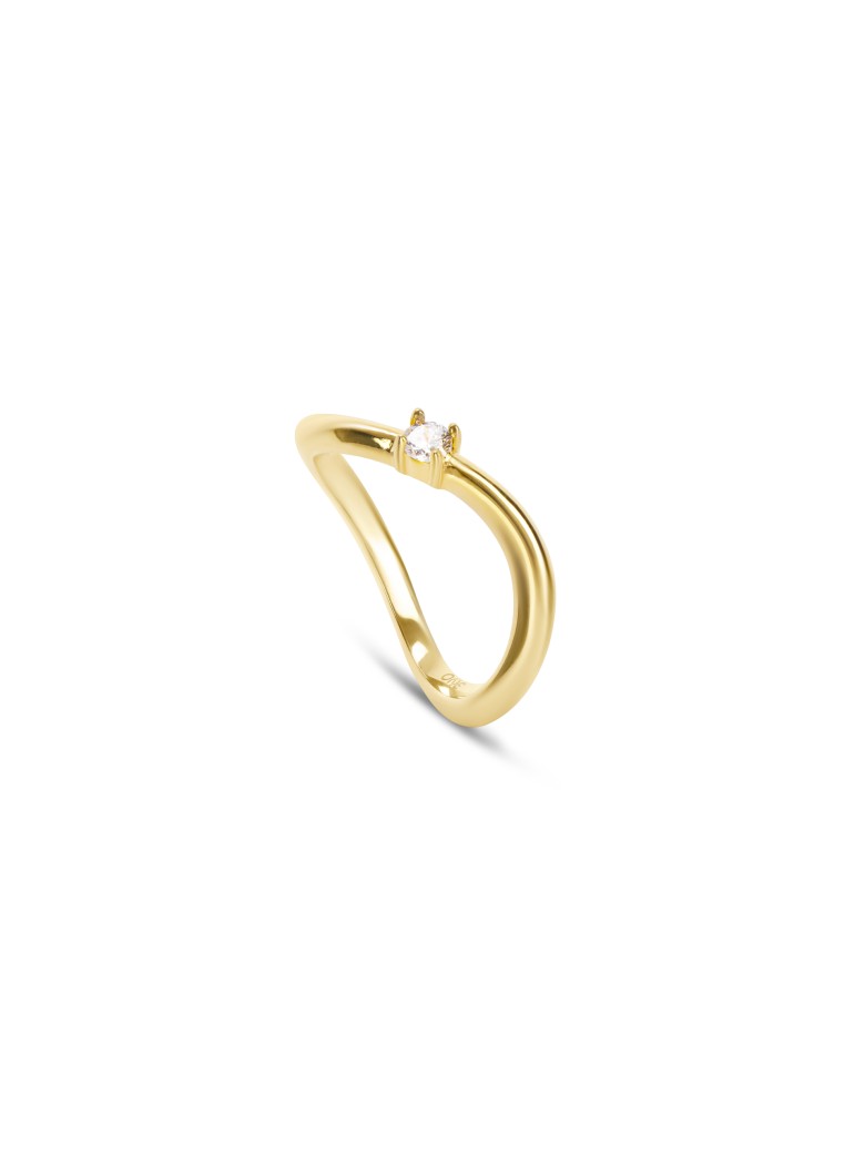 ONE Infinity Solitaire Gold Ring OJIFR02 ONE