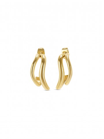 ONE Infinity Double Gold Earrings