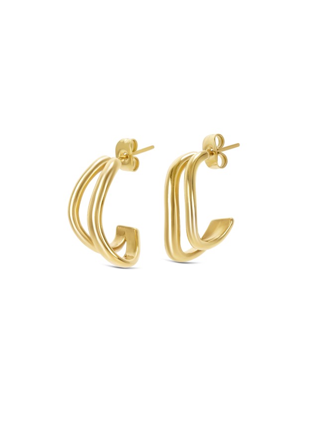 Pendientes Infinity Double Gold Pendientes Infinity Double Gold