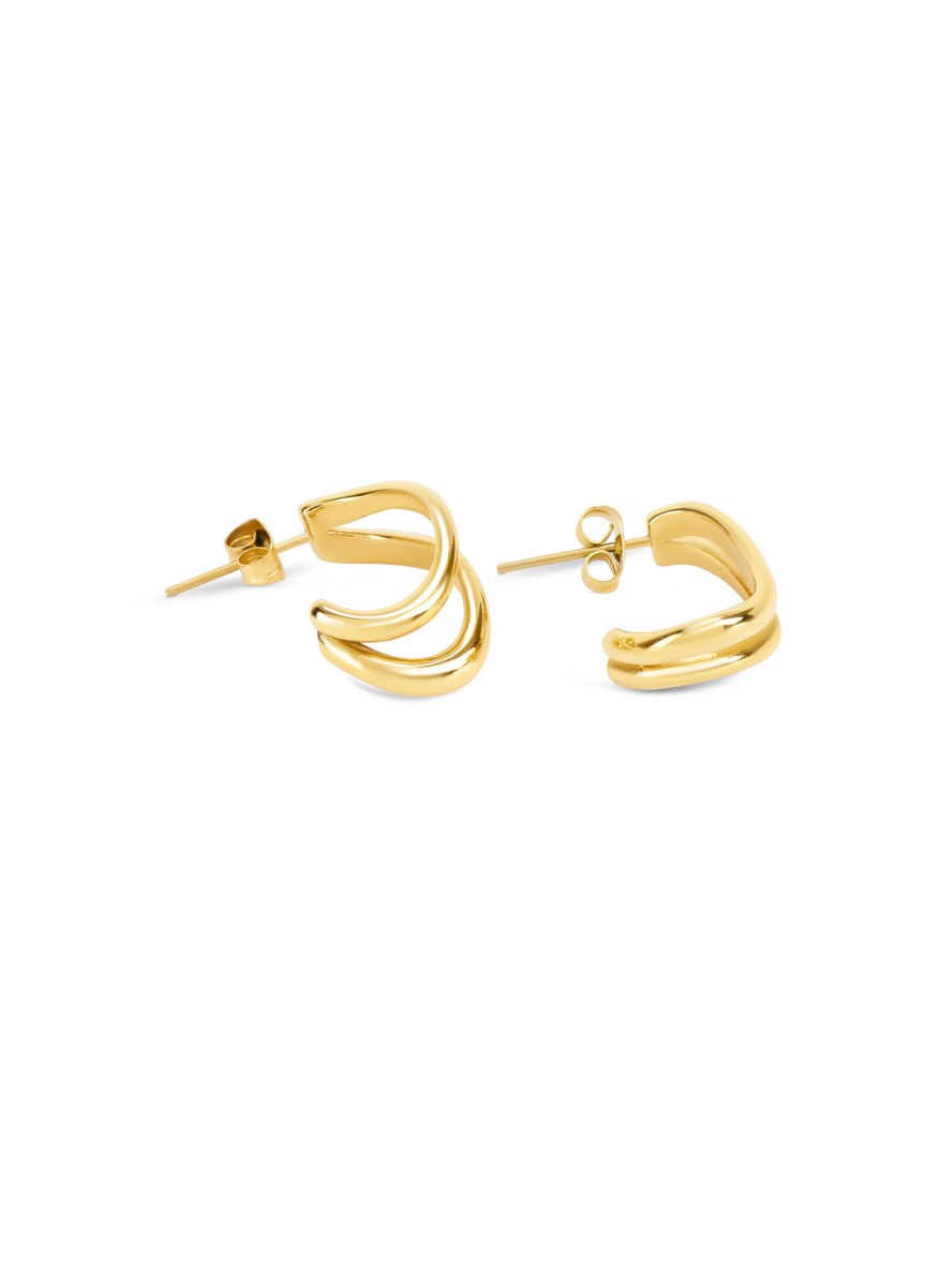 Pendientes Infinity Double Gold