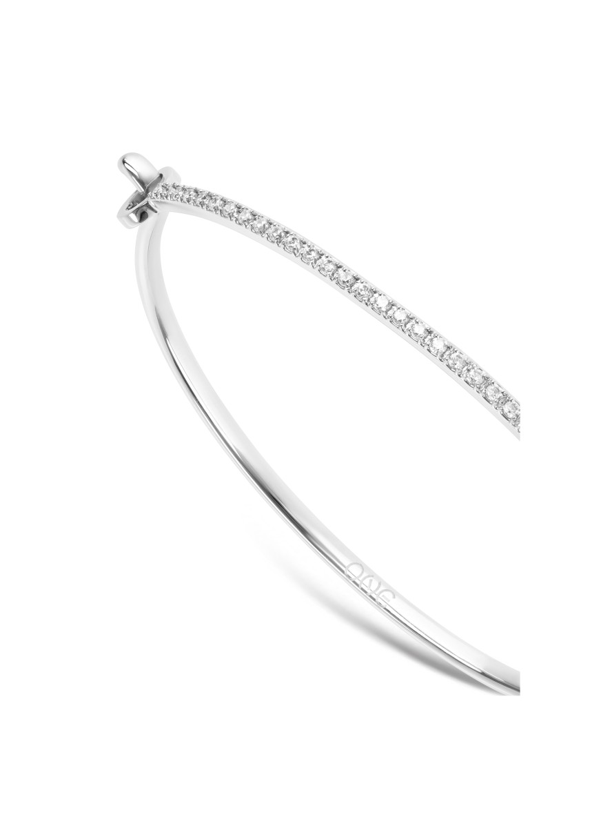 Jonc One Silver Frost Crystal