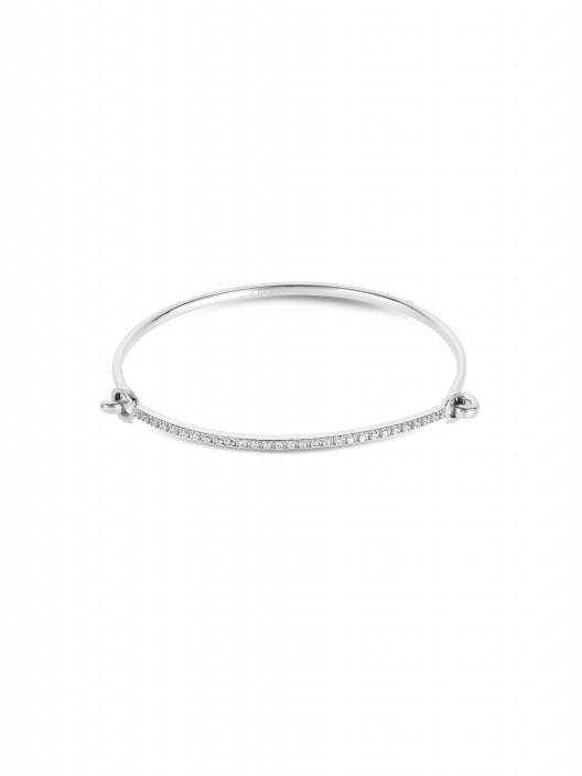 ONE Silver Frost Crystal Bangle