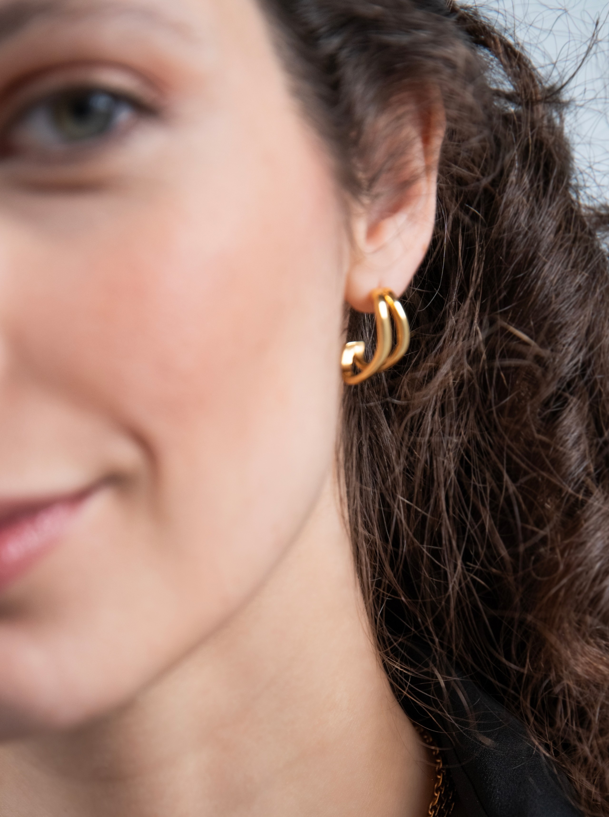 Pendientes Infinity Double Gold