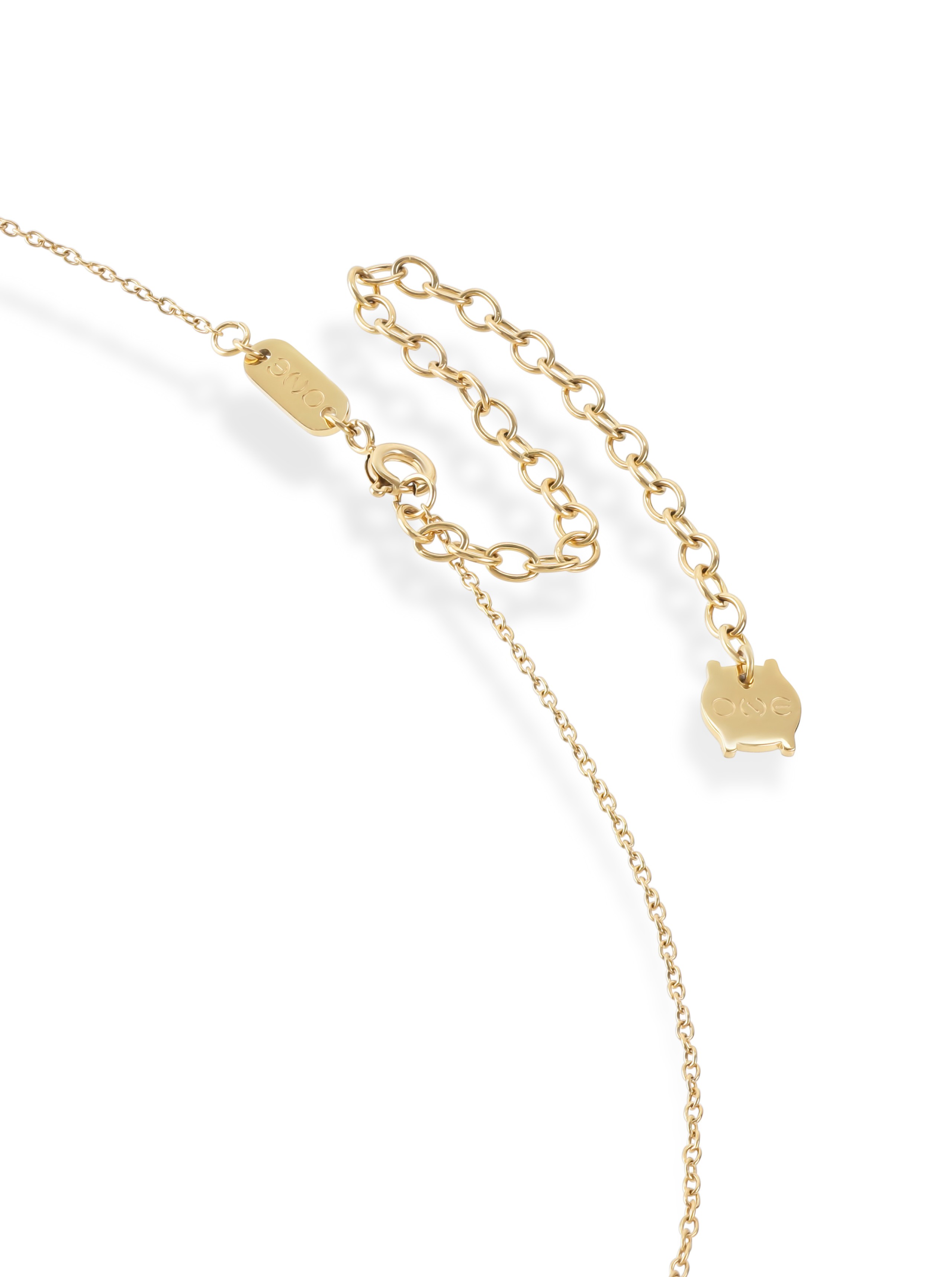 ONE Neckmess Big Heart Gold Necklace