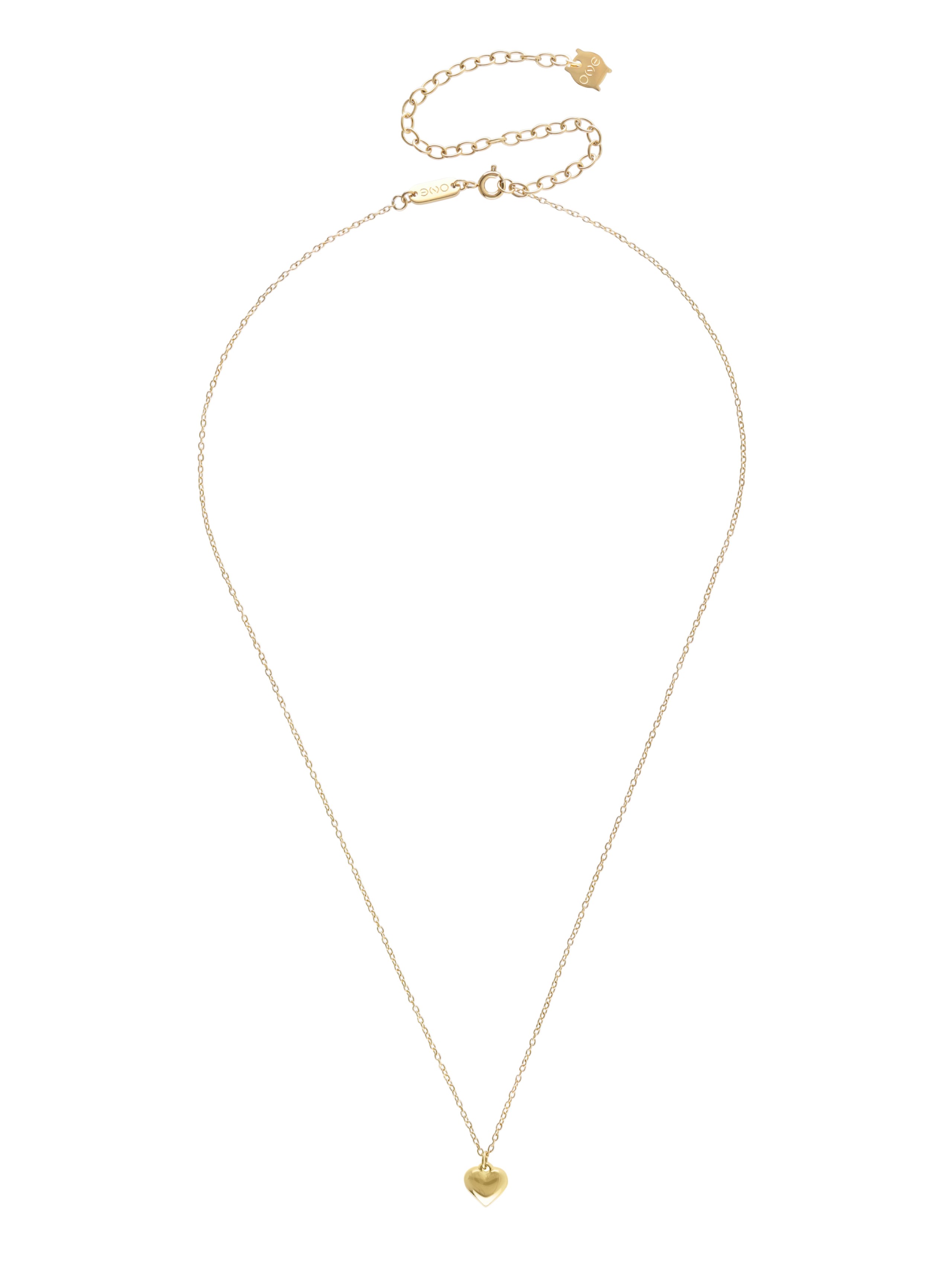 Halskettingen ONE Neckmess Heart Gold