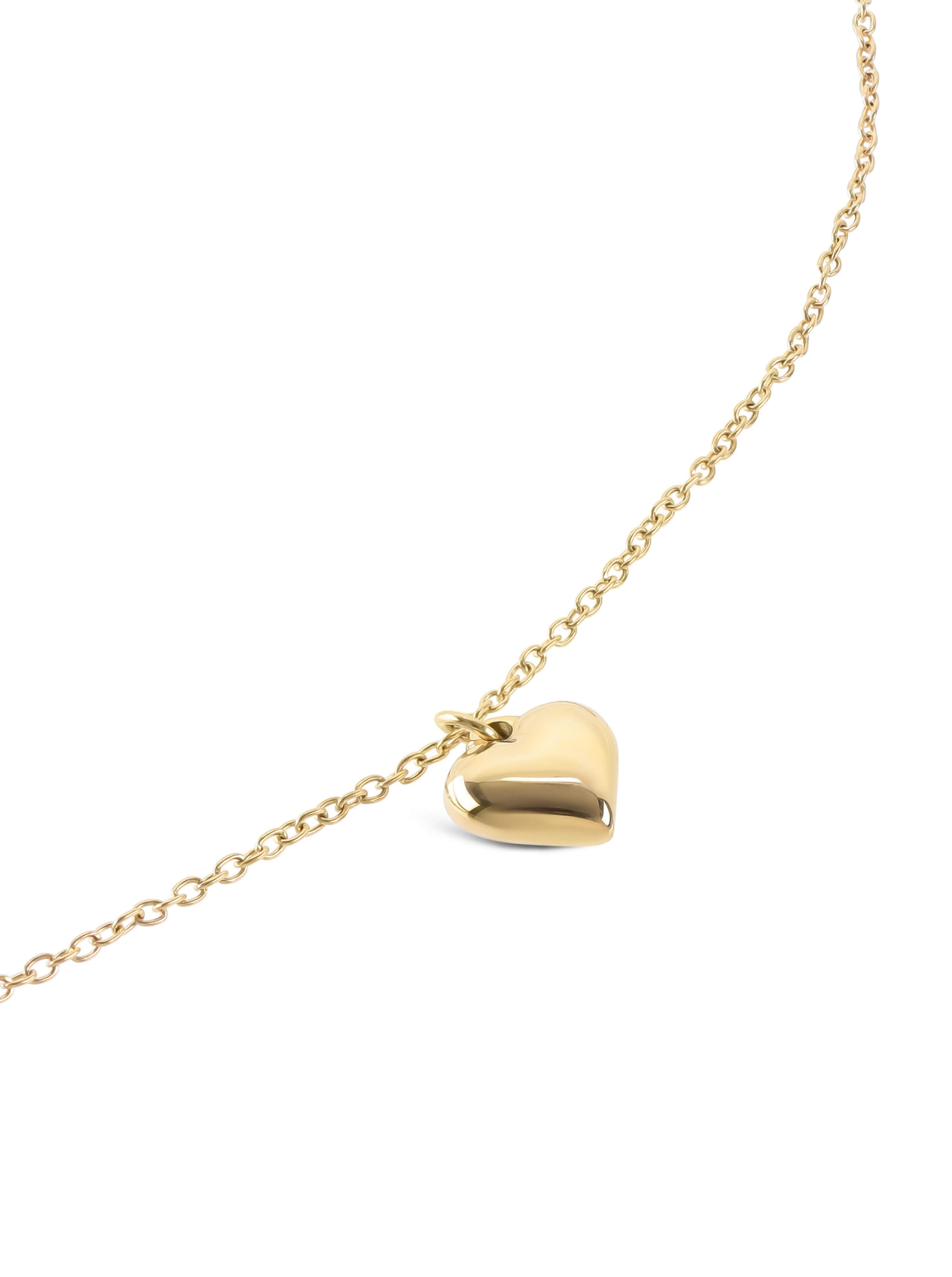 Halskettingen ONE Neckmess Heart Gold
