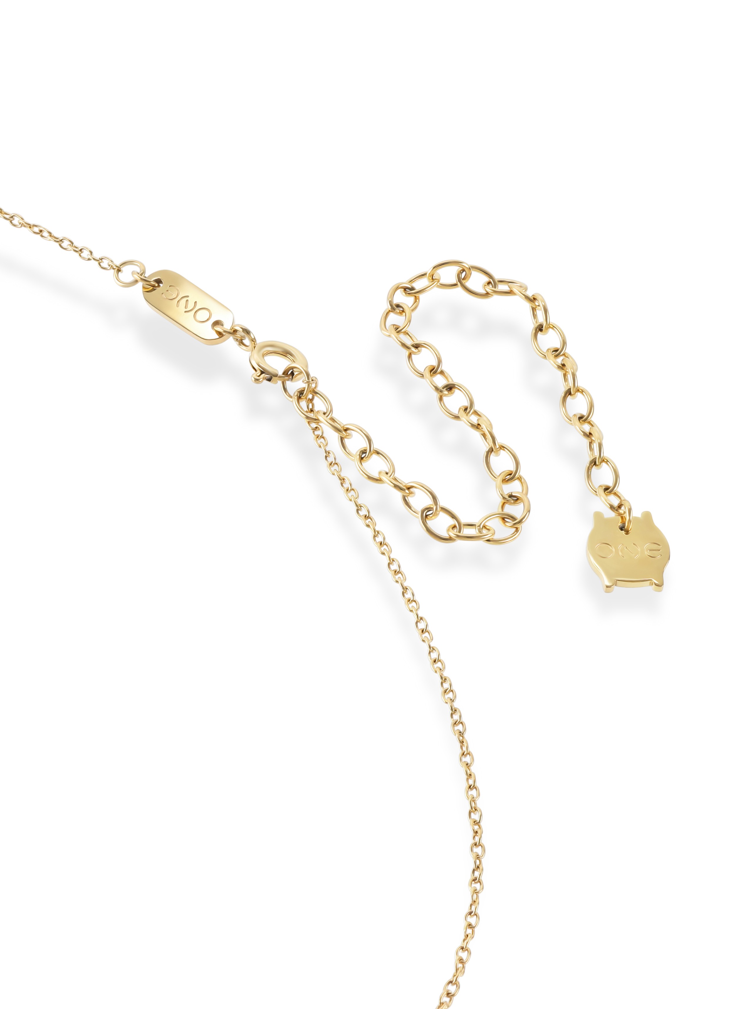 Halskettingen ONE Neckmess Heart Gold