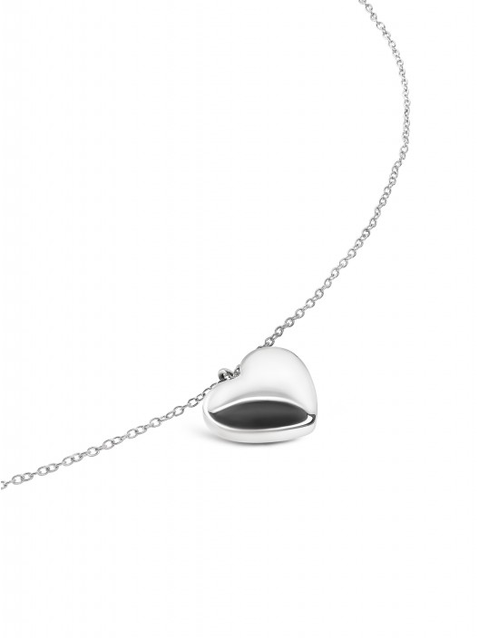 ONE Neckmess Big Heart Silver Necklace