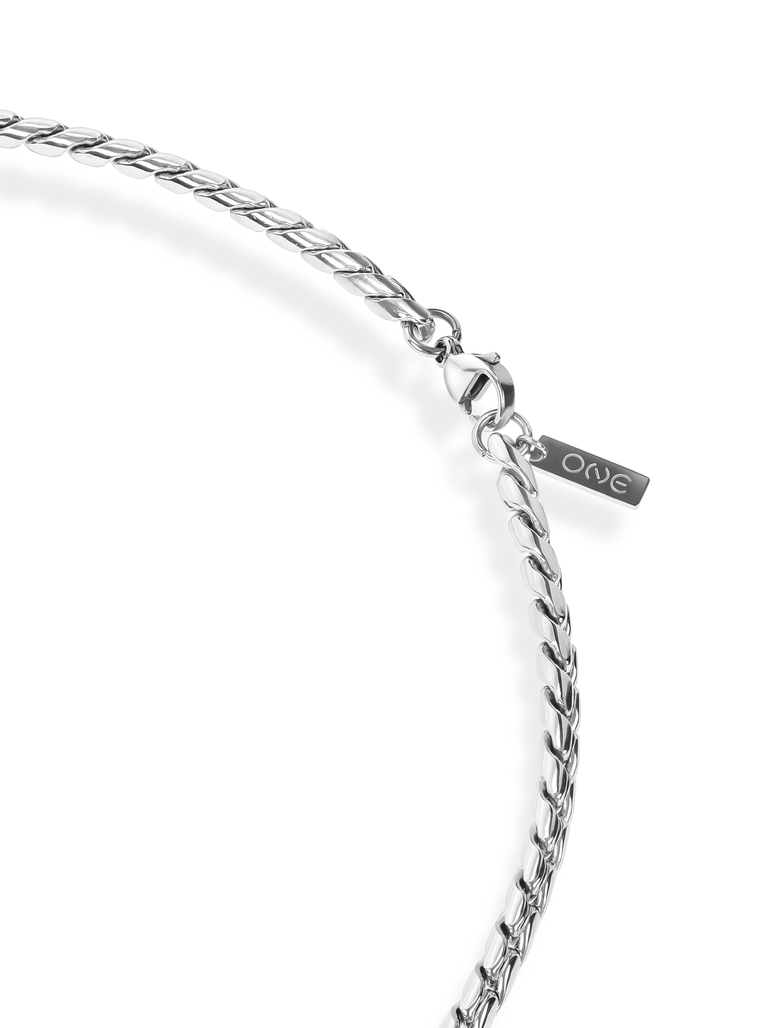 2 in 1 ketting ONE Men Timeless Steel