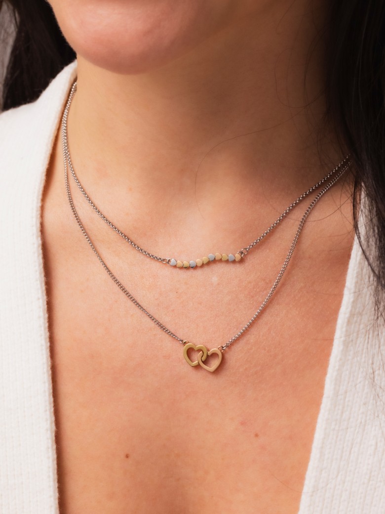 ★NOONOO FINGERS★ Jet Heart Necklace JET HEART NEKCLACE - NOONOO FINGERS