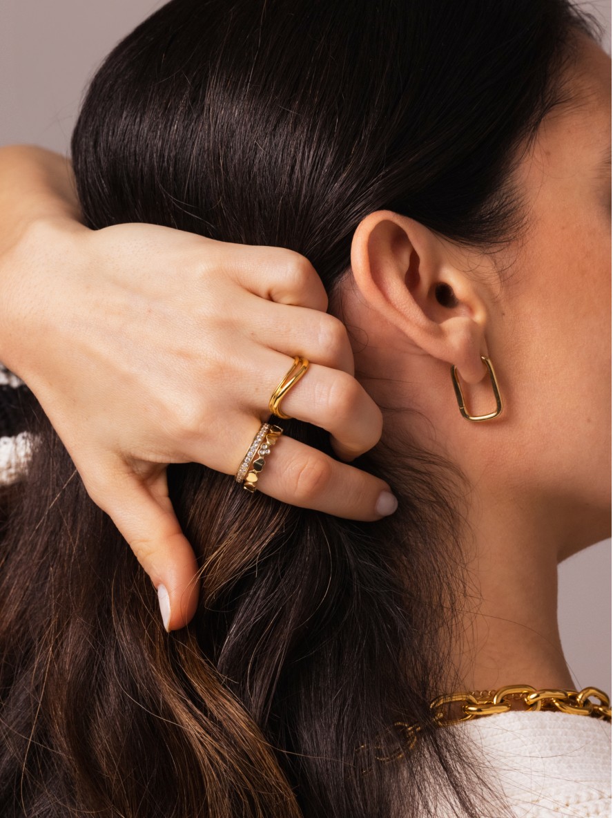 Boucles d"oreilles One Squared Elegance