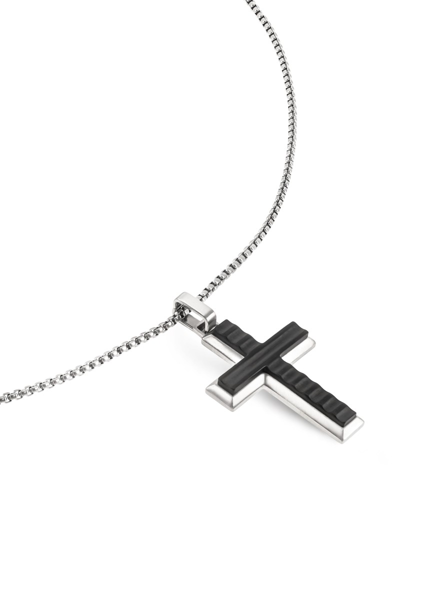 Collier One Men Onyx Steel