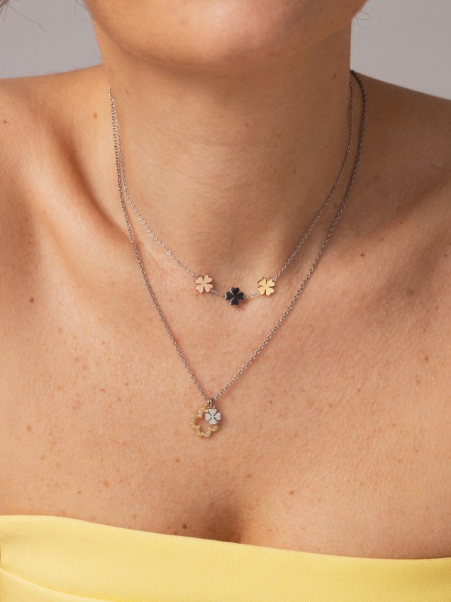 Colar One Lucky Flower Crystal