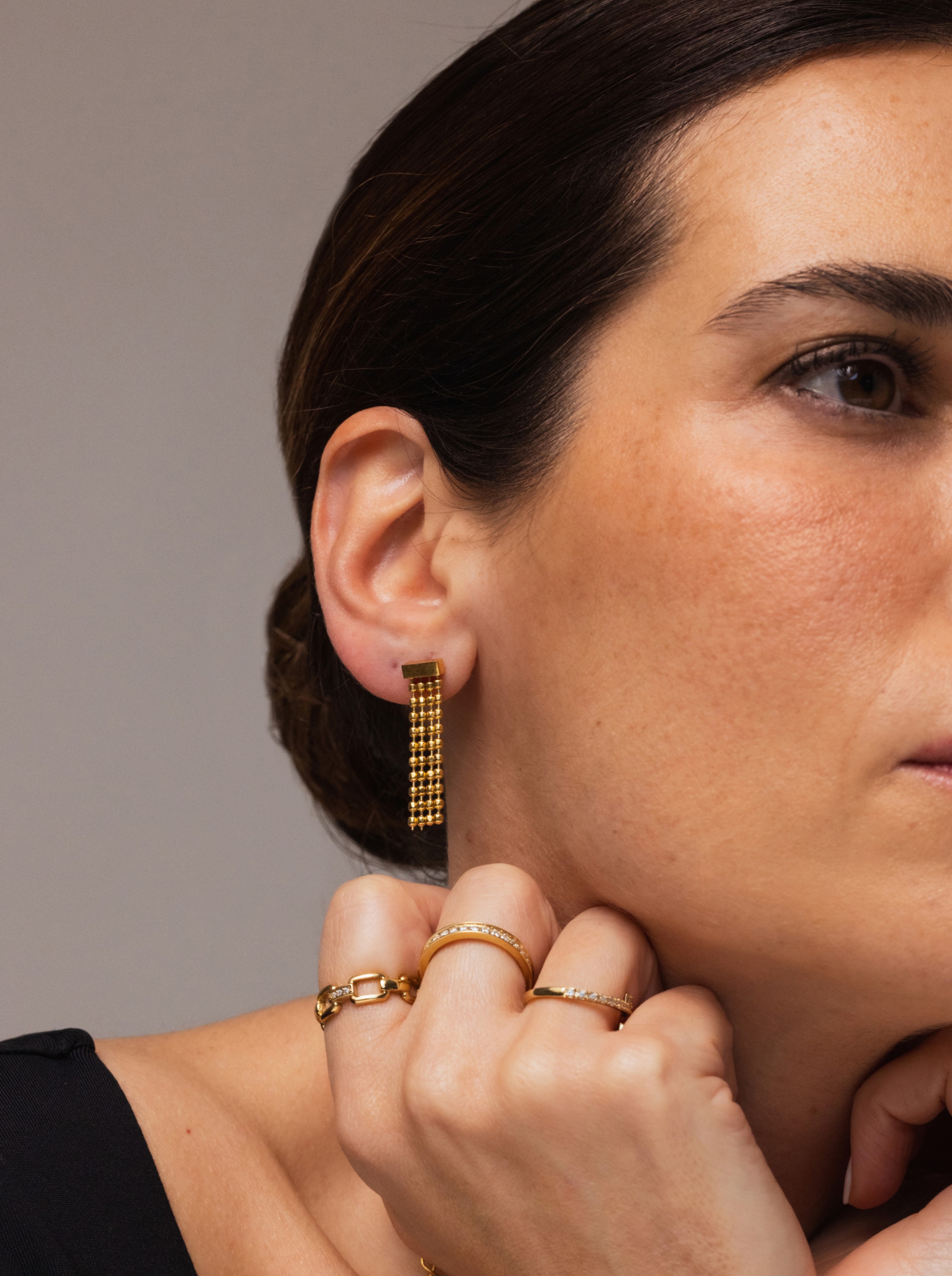 ONE Dance Gold Earrings