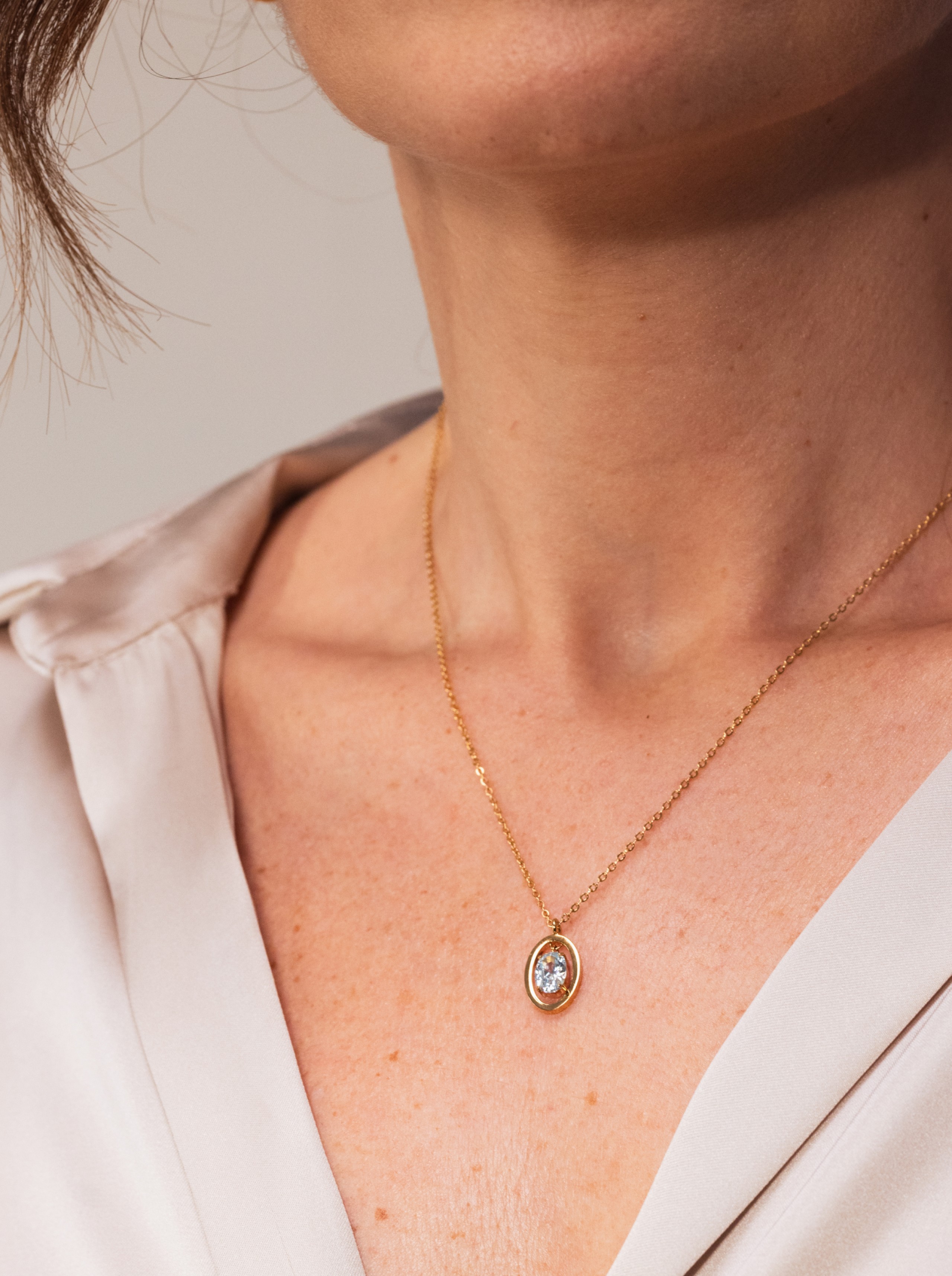 ONE Birthstone March - Serenity Necklace