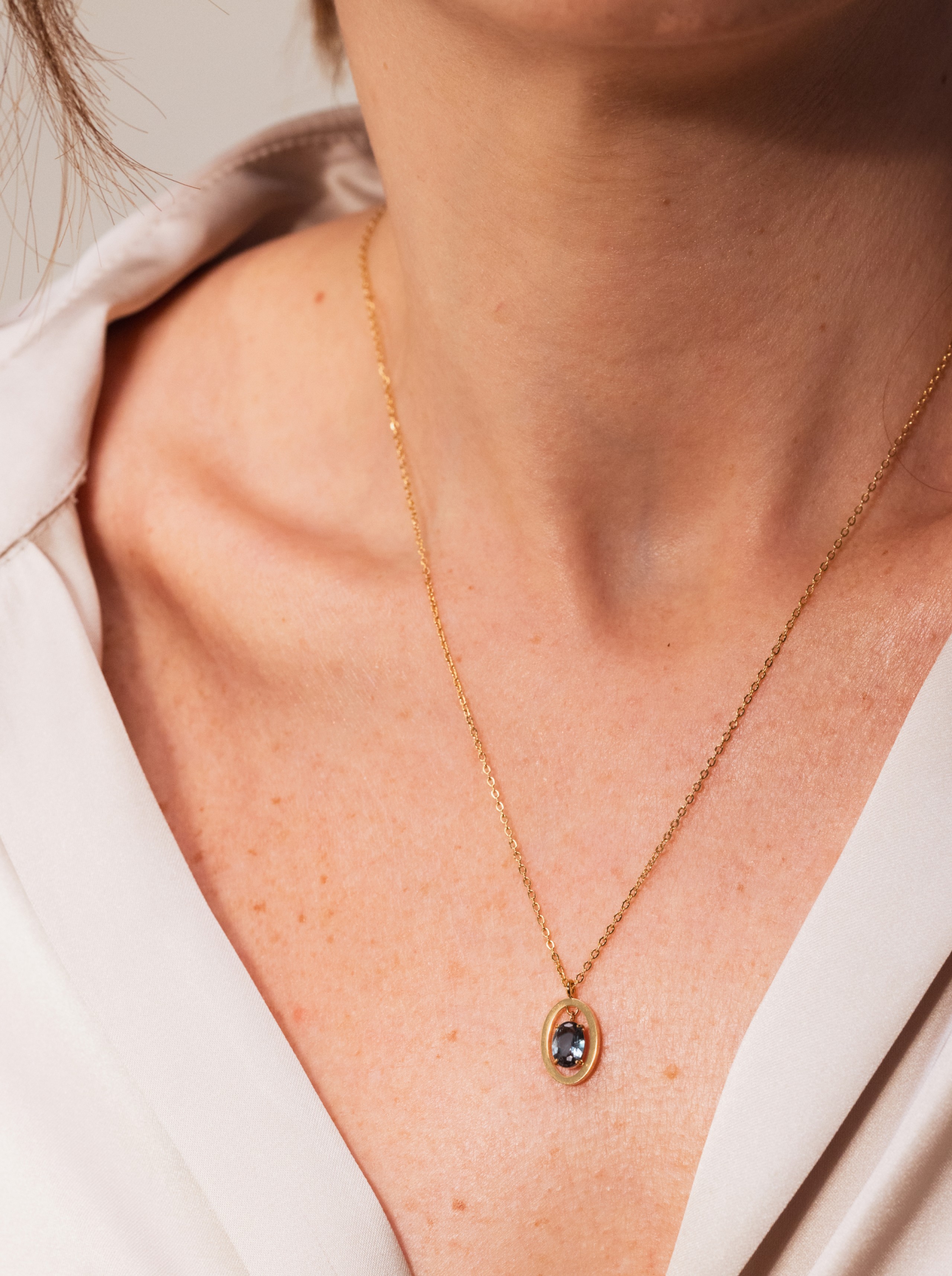 Halskettingen ONE BirthstONE Mei - Hoop