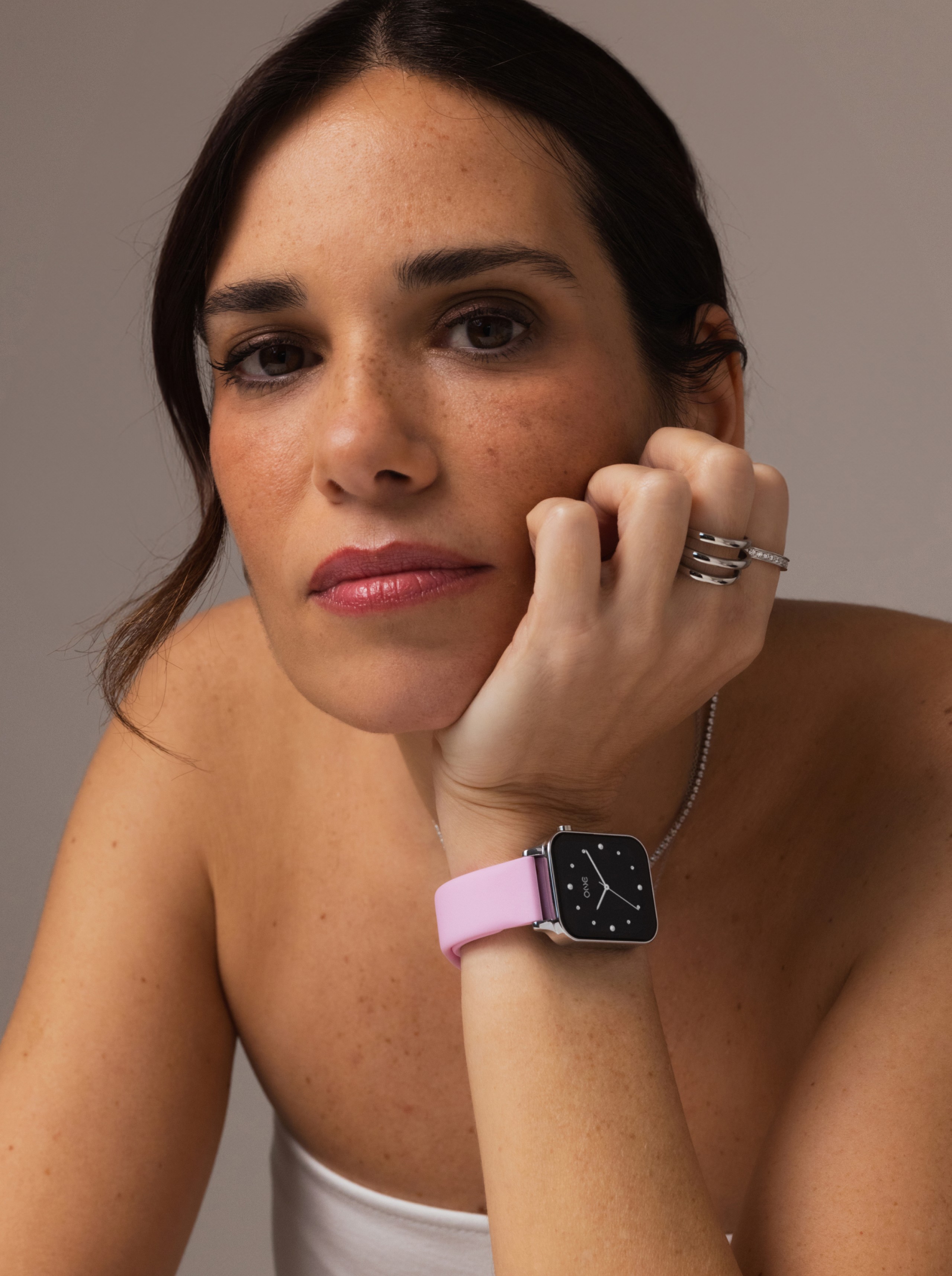 Smartwatch Strap ONE Baby Pink Silicone