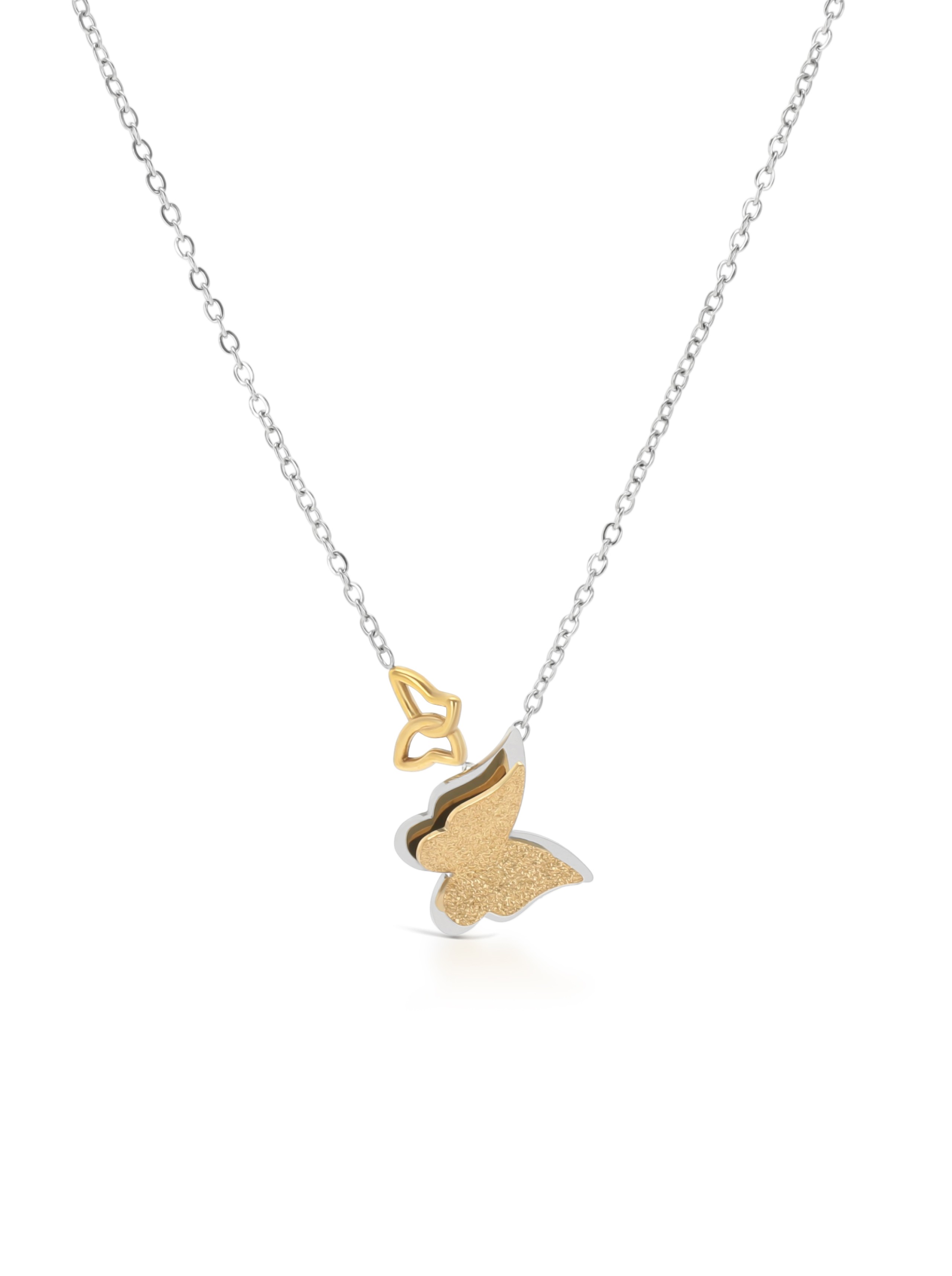 ONE Butterfly Duo Necklace - OJBN01SG - ONE