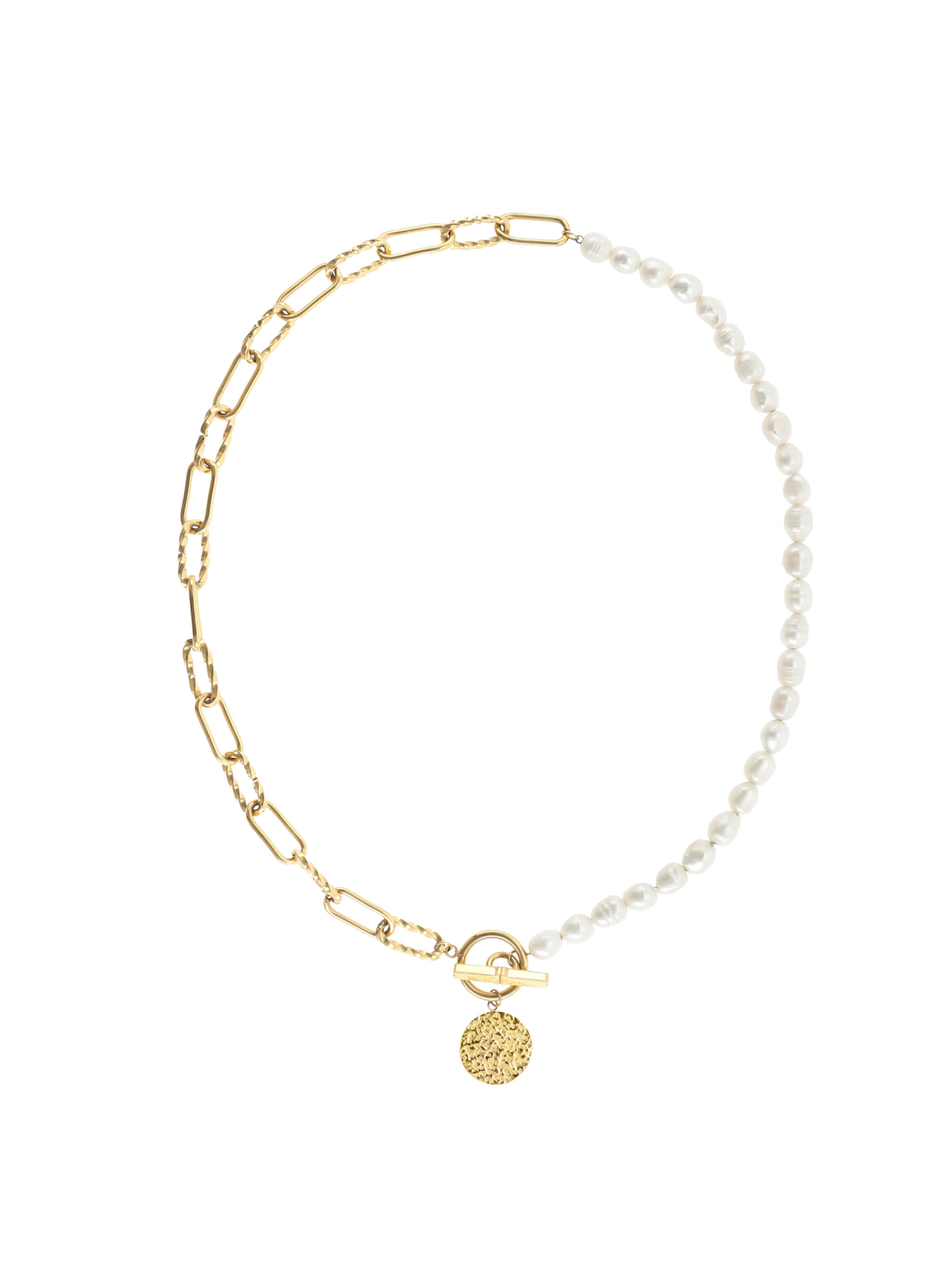 Colar One Neckmess Pearly