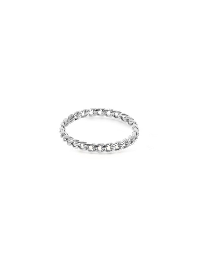 Anel One London 39 Silver