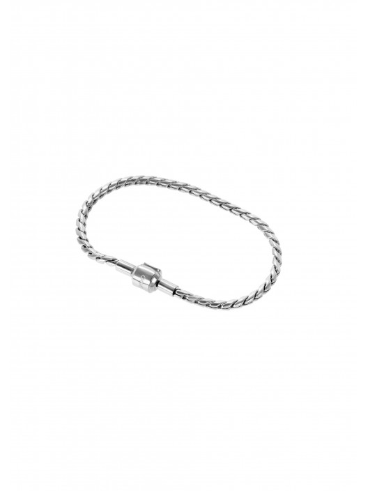 Pulseira Energy Master Twisted Silver