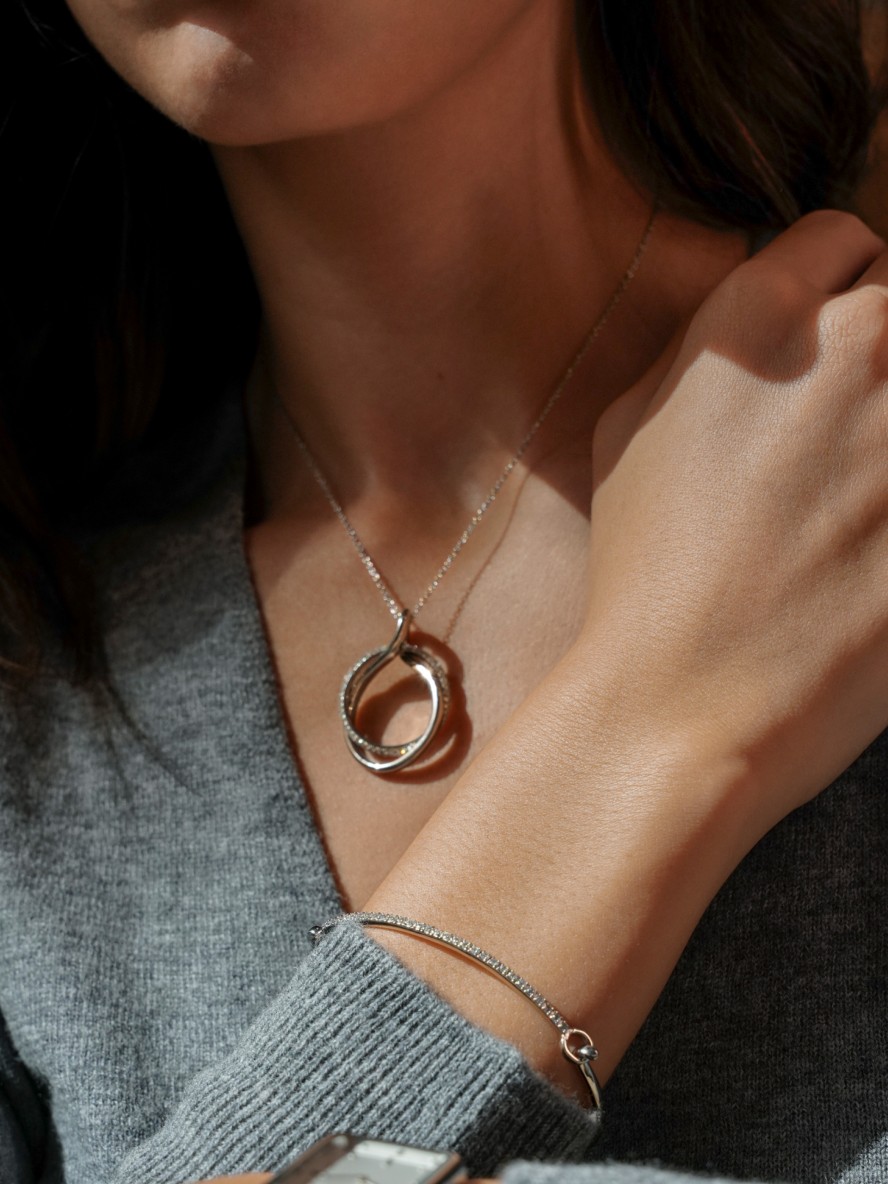 Collier One Silver Frost Crystal