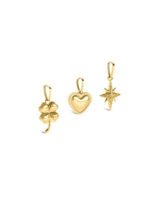 Trinity Gold One Necklace & Charms Set