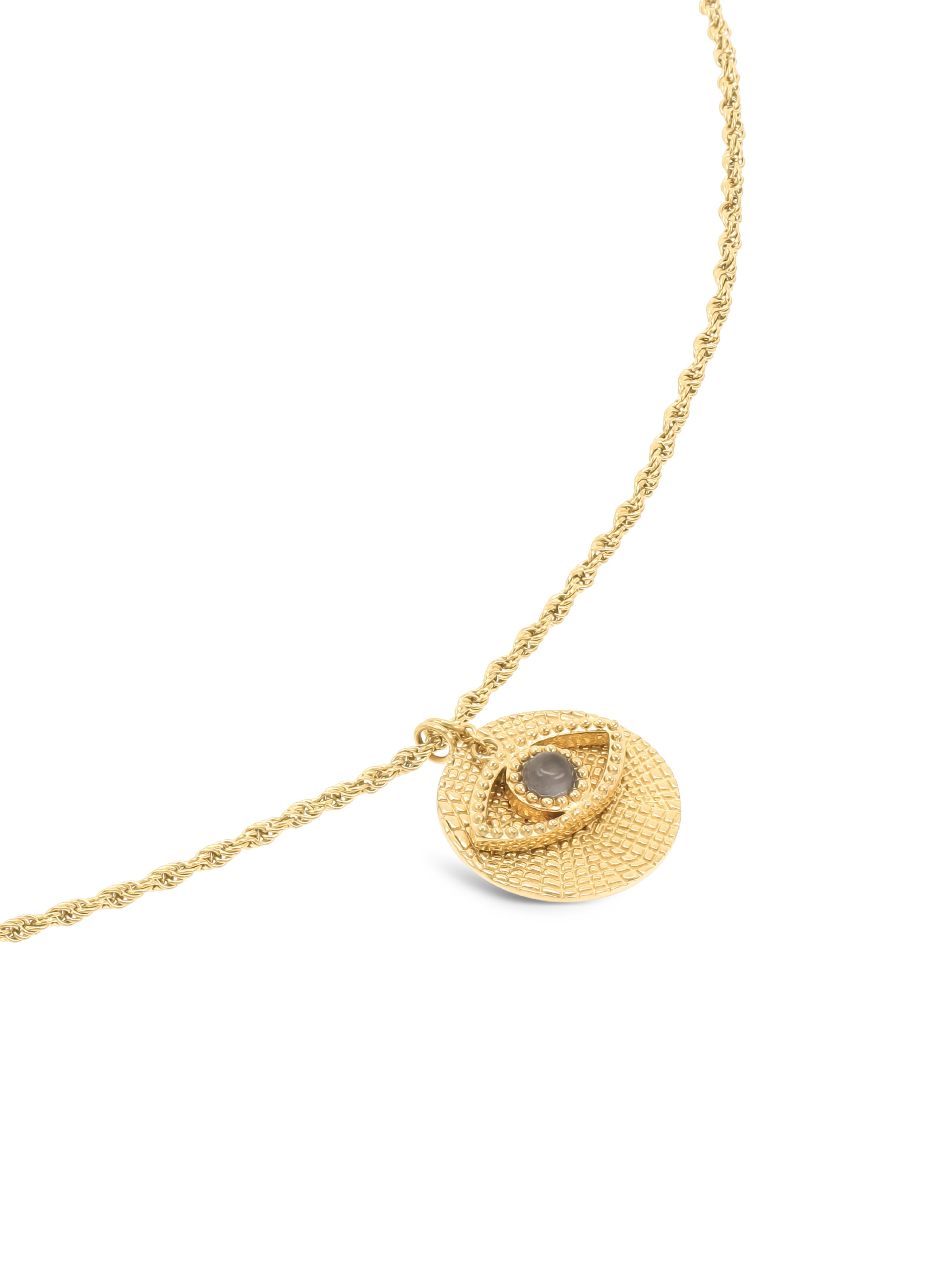 Collar ONE Evil Eye Gray Pendant