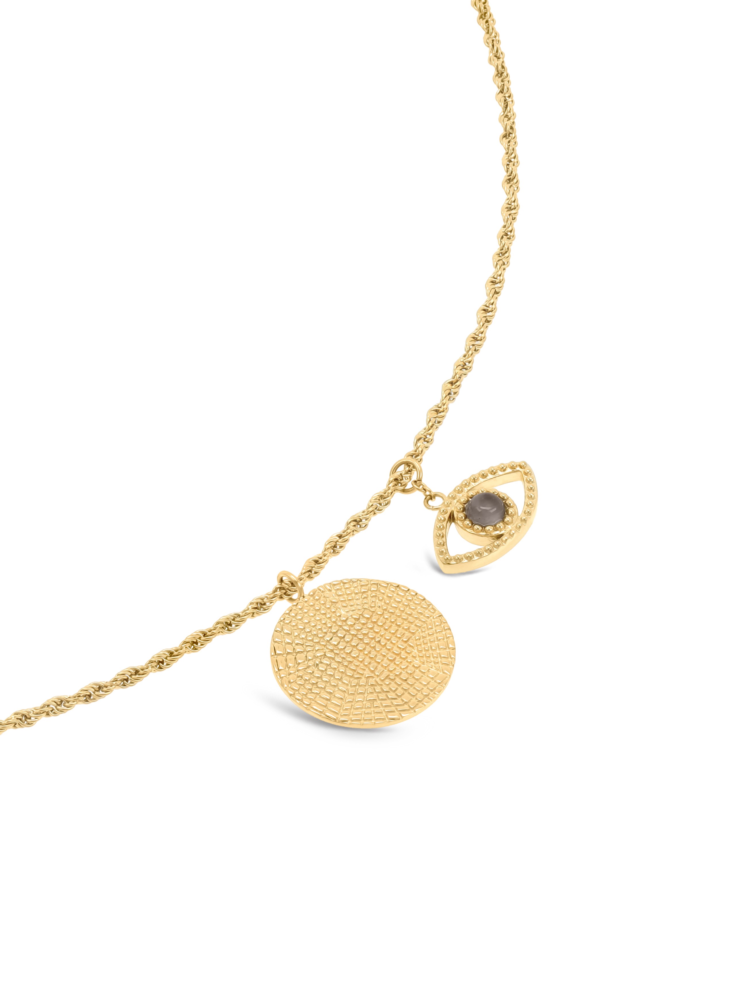 Collar ONE Evil Eye Gray Pendant