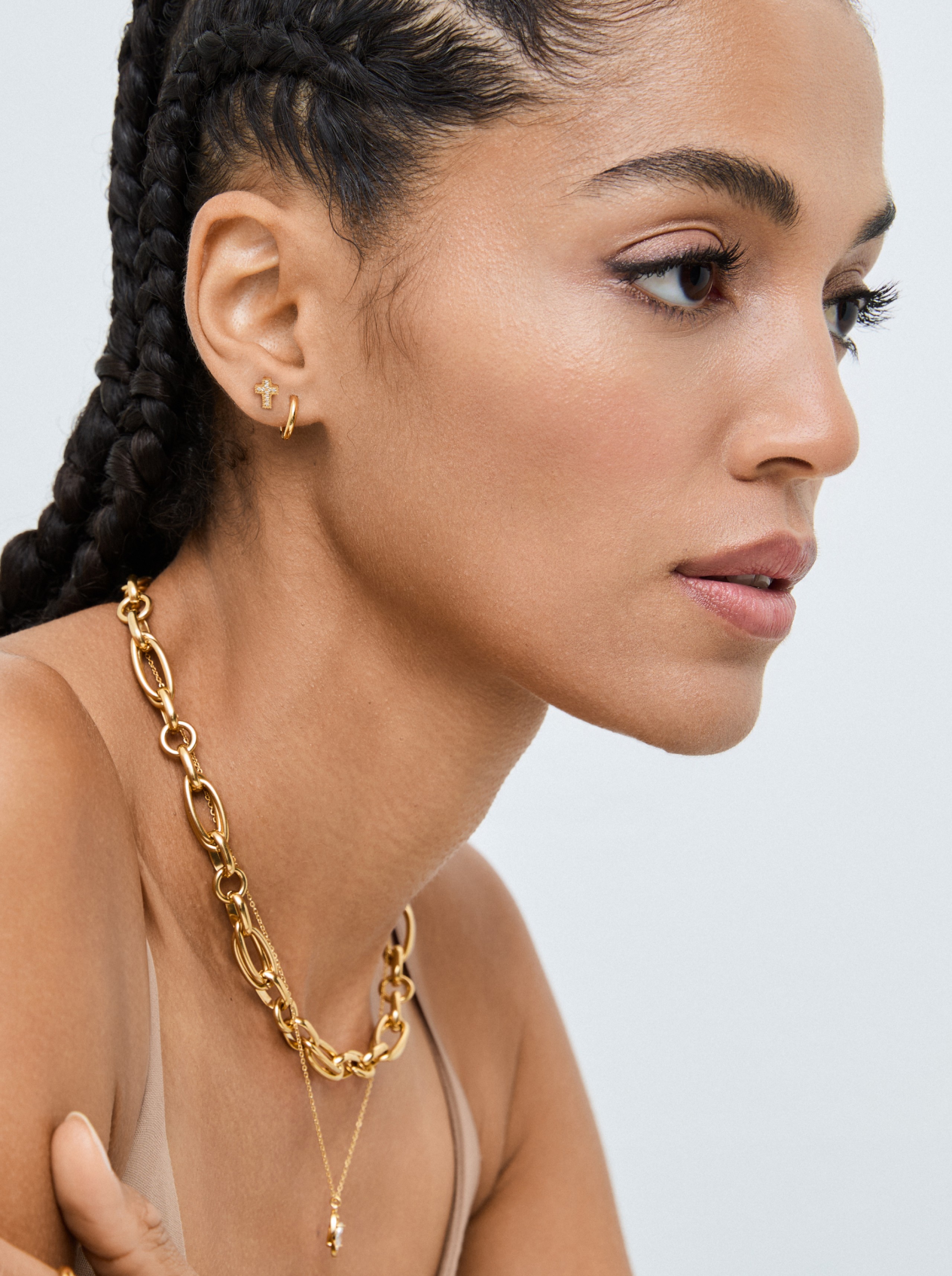 Set de Pendientes Dot Gold