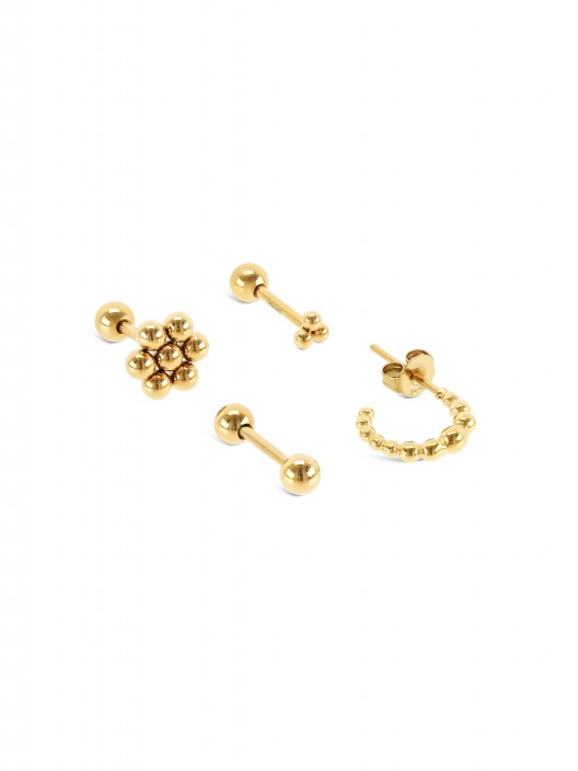 Dot Gold ONE Earrings Set