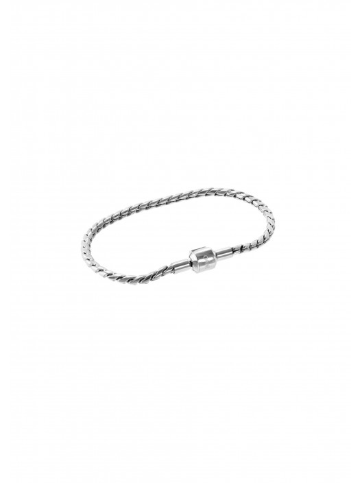 Pulseira Energy Master Twisted Silver