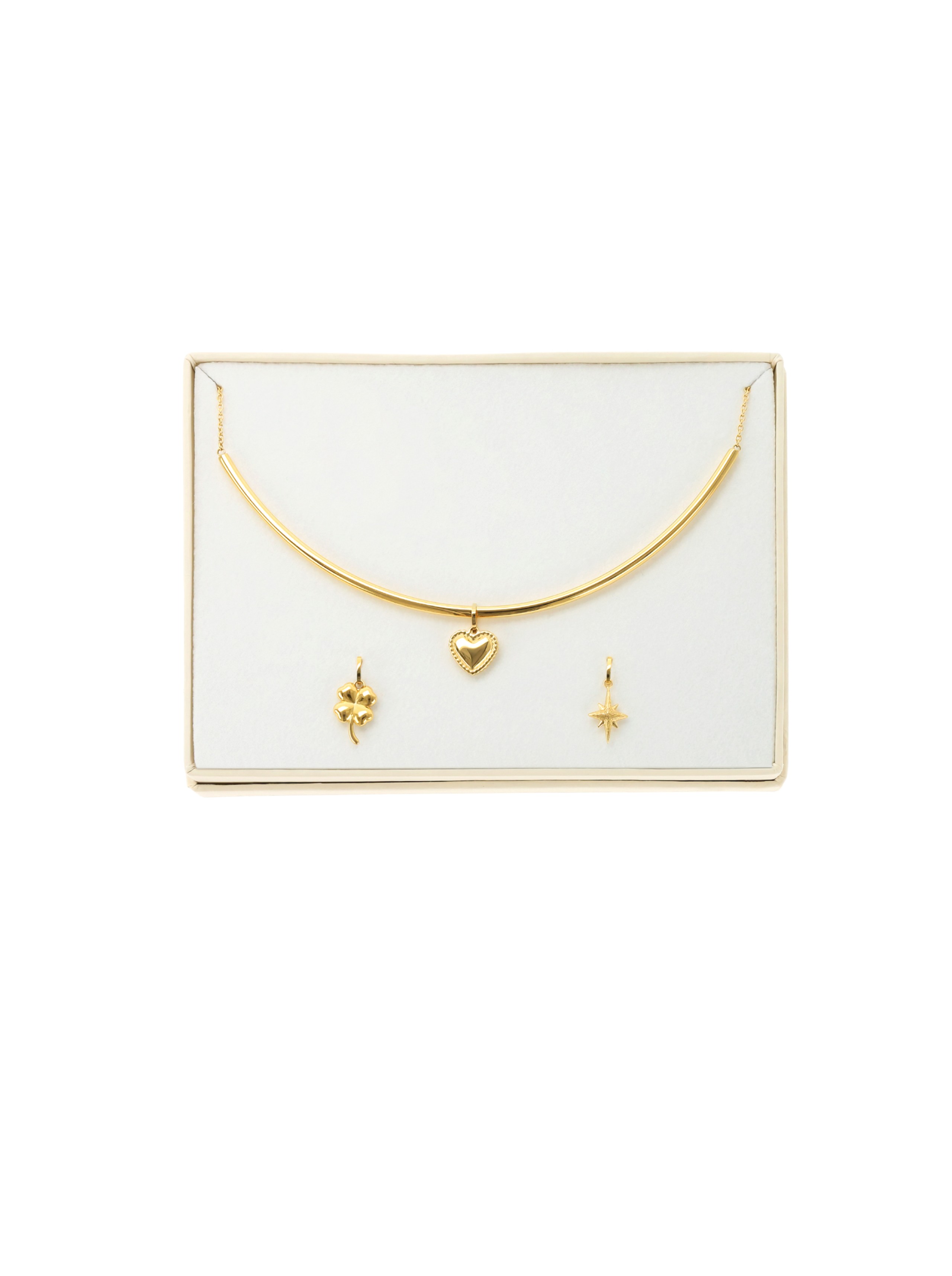 Set Collar & Charms ONE Trinity Gold